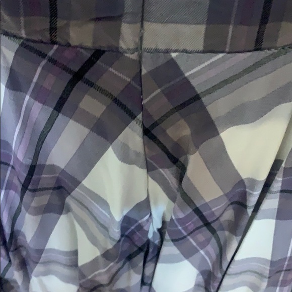 Old Navy plaid smocked dress in purple and white L - Picture 6 of 10